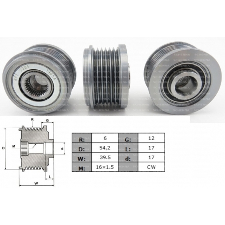 ALTERNATÖR KASNAK 6KANAL NISSAN ALTIMA AVENIR BASSARA SENTRA TEANA XTRAIL PRIMERA