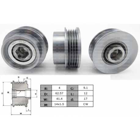 ALTERNATÖR KASNAK 4KANAL TOYOTA AURIS COROLLA VERSO