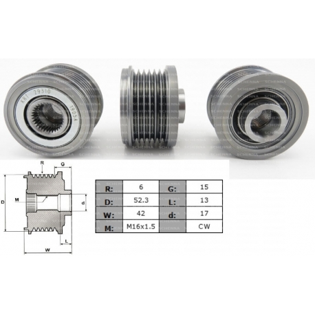 ALTERNATÖR KASNAK 7KANAL COROLLA RAV4 HILUX