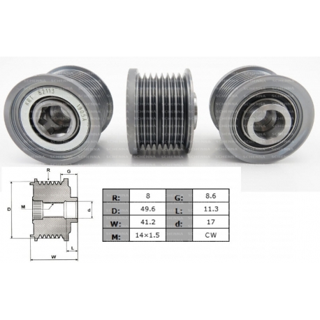 ALTERNATÖR KASNAK 6KANAL TOYOTA AURIS COROLLA