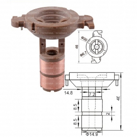 DIYOT TABLASI + KONJEKTOR SET 12V ASTRA G CORSA C 1.7 CDTI